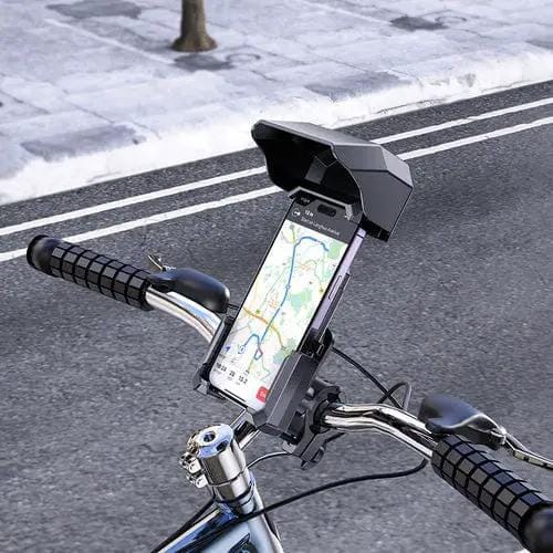 BroDeals Bike Phone Holder Bicycle / Motorbike Phone Holder with Sun Shade Bicycle / Motorbike Phone Holder with Sun Shade