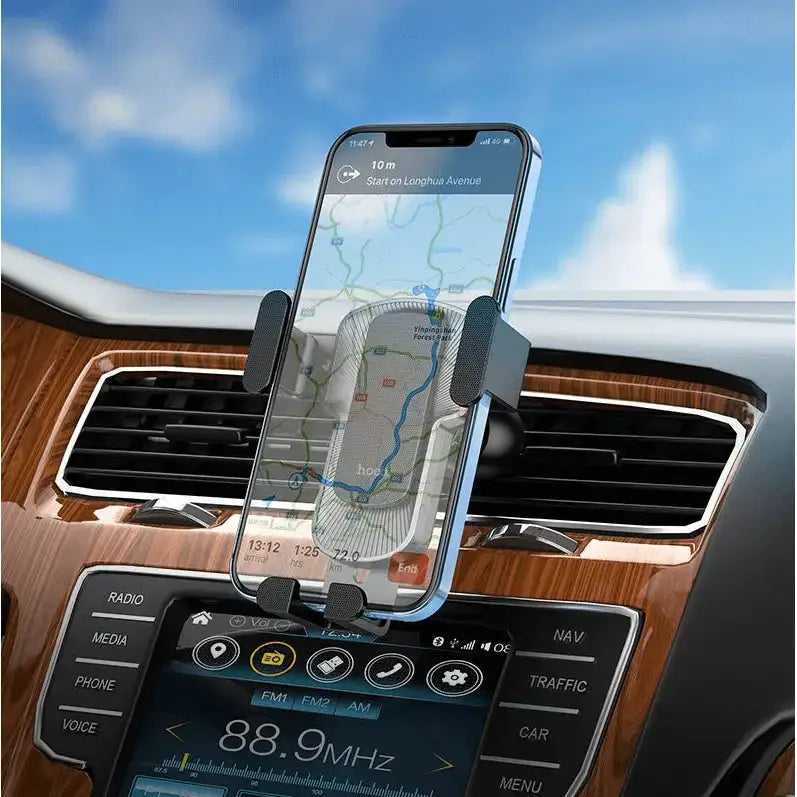 techplus Hoco CA103 Gravity Car Air Vent Phone Holder | Automatic Clamp Mount for 4.5–7 Inch Phones Hoco CA103 Gravity Car Phone Holder Automatic Clamp