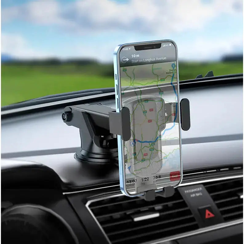 techplus Hoco CA104 Car Phone Holder | Adjustable 60–85mm Clamp for 4.5–7 Inch Phones Hoco CA104 Car Phone Holder Clamp 60 To 85mm