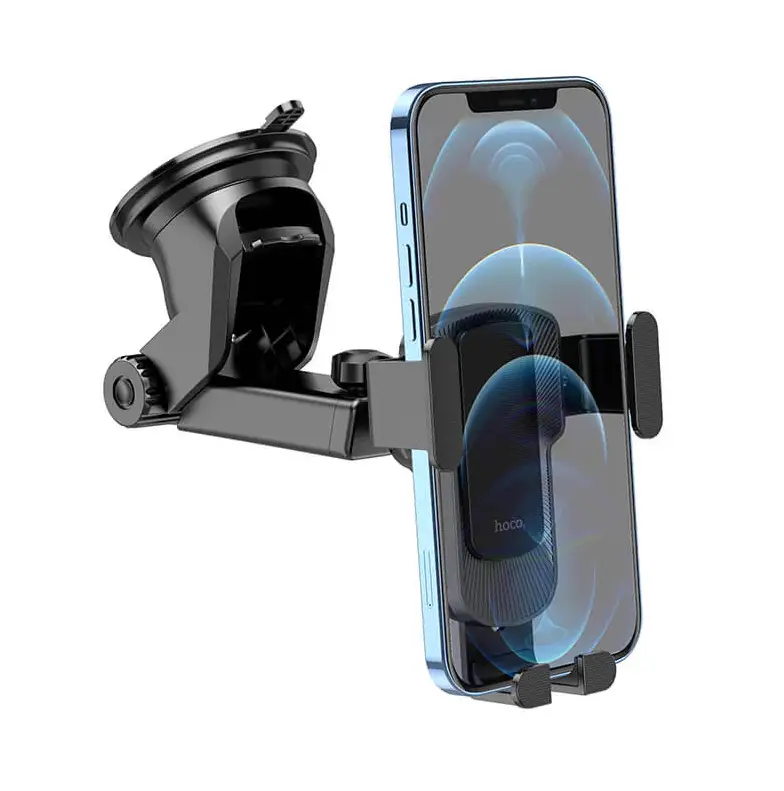 Hoco CA104 Car Phone Holder | Adjustable 60–85mm Clamp for 4.5–7 Inch Phones