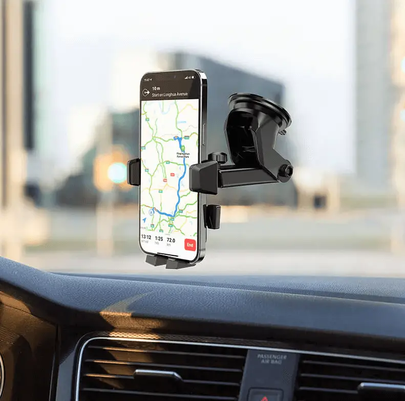 Hoco CA83 Car Phone Holder 4.5–7 Inch | Strong Clamp Dashboard & Windshield Mount by techplus