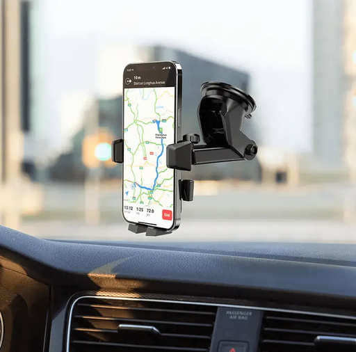 Hoco CA83 Car Phone Holder 4.5–7 Inch | Strong Clamp Dashboard & Windshield Mount by techplus