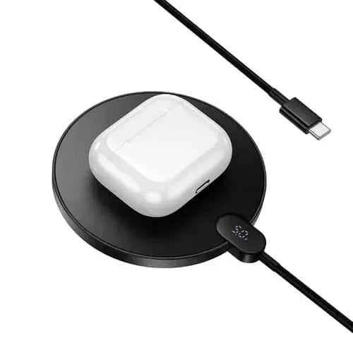 BroDeals Car Charger 15W Ultra Thin 2 in 1 Wireless Charger w/ LED Charge Status Display 15W Ultra Thin 2 in 1 Wireless Charger w/ LED Charge Status Display