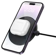 BroDeals Car Charger 15W Ultra Thin 2 in 1 Wireless Charger w/ LED Charge Status Display 15W Ultra Thin 2 in 1 Wireless Charger w/ LED Charge Status Display