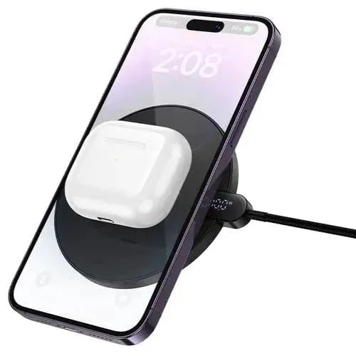 BroDeals Car Charger 15W Ultra Thin 2 in 1 Wireless Charger w/ LED Charge Status Display 15W Ultra Thin 2 in 1 Wireless Charger w/ LED Charge Status Display