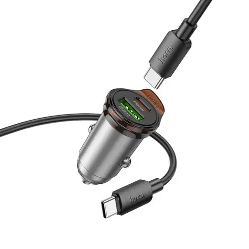 BroDeals Car Charger 43W PD+QC Super Fast Car Charger w/ Mini Size, C to C Cable Included 43W PD+QC Super Fast Car Charger w/ Mini Size, C to C Cable Included