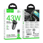 43W PD+QC Super Fast Car Charger w/ Mini Size, C to C Cable Included by BroDeals