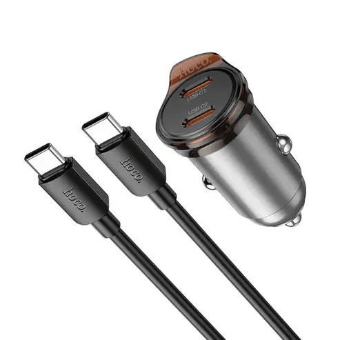 BroDeals Car Charger 45W Dual USB C Super Fast Car Charger w/ Mini Size, C to C Cable Included 45W Dual USB C Super Fast Car Charger w/ Mini Size, C to C Cable Included