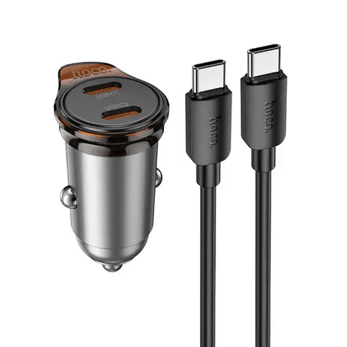BroDeals Car Charger 45W Dual USB C Super Fast Car Charger w/ Mini Size, C to C Cable Included 45W Dual USB C Super Fast Car Charger w/ Mini Size, C to C Cable Included