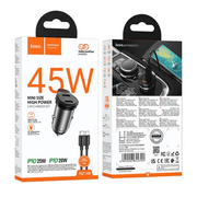 BroDeals Car Charger 45W Dual USB C Super Fast Car Charger w/ Mini Size, C to C Cable Included 45W Dual USB C Super Fast Car Charger w/ Mini Size, C to C Cable Included