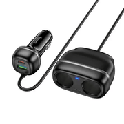 BroDeals Car Charger 48W PD+QC Super Fast Car Charger w/ 2 x Cigarette Lighter Hub up to 240W 48W PD+QC Super Fast Car Charger w/ 2 x Cigarette Lighter Hub up to 240W
