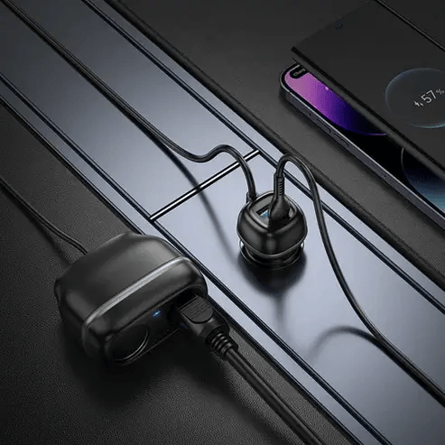 BroDeals Car Charger 48W PD+QC Super Fast Car Charger w/ 2 x Cigarette Lighter Hub up to 240W 48W PD+QC Super Fast Car Charger w/ 2 x Cigarette Lighter Hub up to 240W