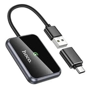 BroDeals Car Charger Wireless Adaptor for Apple Car Play w/ USB-A & USB-C Plug Wireless Adaptor for Apple Car Play w/ USB-A & USB-C Plug