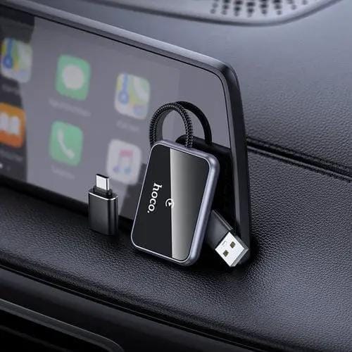 BroDeals Car Charger Wireless Adaptor for Apple Car Play w/ USB-A & USB-C Plug Wireless Adaptor for Apple Car Play w/ USB-A & USB-C Plug