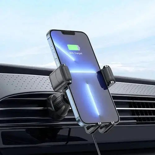 BroDeals Car Phone Holder 15W Air Vent Wireless Charging Phone Holder w/ Hook Looking 15W Air Vent Wireless Charging Phone Holder w/ Hook Looking