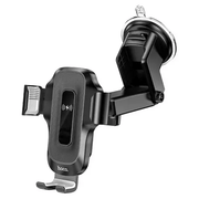 BroDeals Car Phone Holder 15W Automatic Clamping Wireless Charging Phone Holder for Windshield / Dashboard 15W Automatic Clamping Wireless Charging Phone Holder for Windshield / Dashboard