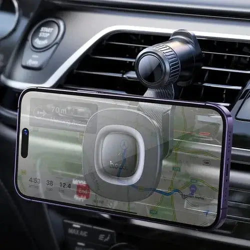 BroDeals Car Phone Holder 15W Magnetic Wireless Charging Phone Holder for Air Vent w/ Hook Locking 15W Magnetic Wireless Charging Phone Holder for Air Vent w/ Hook Locking