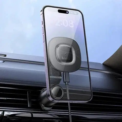 BroDeals Car Phone Holder 15W Magnetic Wireless Charging Phone Holder for Air Vent w/ Hook Locking 15W Magnetic Wireless Charging Phone Holder for Air Vent w/ Hook Locking