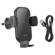 15W Wireless Charging Air Vent Phone Holder w/ Hook Locking by BroDeals