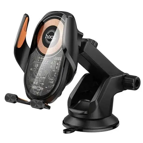 BroDeals Car Phone Holder 15W Wireless Charging Phone Holder for Windshield & Dashboard w/ Transparent Design 15W Wireless Charging Phone Holder for Windshield & Dashboard w/ Transparent Design