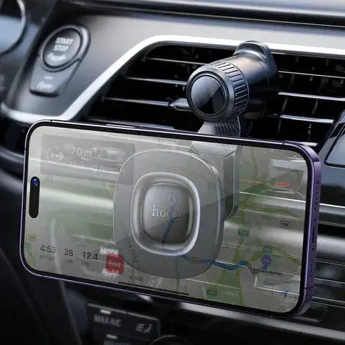 BroDeals Car Phone Holder Magnetic Air Vent Phone Holder w/ Ring Magnet, Hook Locking Magnetic Air Vent Phone Holder w/ Ring Magnet, Hook Locking