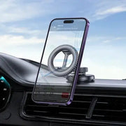 BroDeals Car Phone Holder Magnetic Dashboard Phone Holder w/ Ring Magnet, Foldable Design Magnetic Dashboard Phone Holder w/ Ring Magnet, Foldable Design