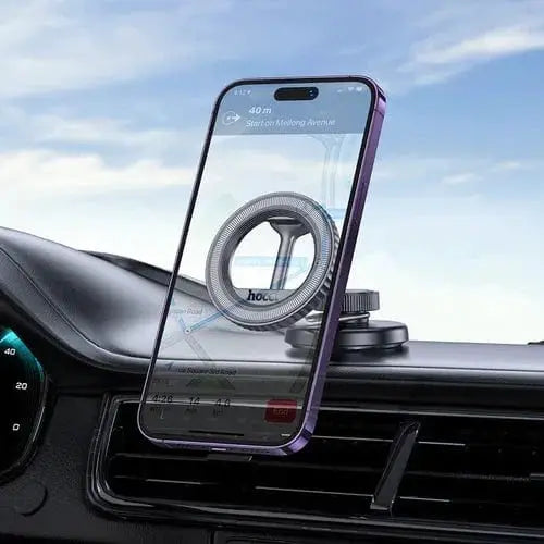 BroDeals Car Phone Holder Magnetic Dashboard Phone Holder w/ Ring Magnet, Foldable Design Magnetic Dashboard Phone Holder w/ Ring Magnet, Foldable Design