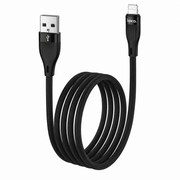 techplus USB-A to Lightning Fast Charging Data Cable | 3A, 1 Meter, Black (DU45) USB-A to Lightning Fast Charging Data Cable | 3A, 1 Meter, Black (DU45)