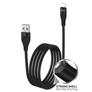 techplus USB-A to Lightning Fast Charging Data Cable | 3A, 1 Meter, Black (DU45) USB-A to Lightning Fast Charging Data Cable | 3A, 1 Meter, Black (DU45)