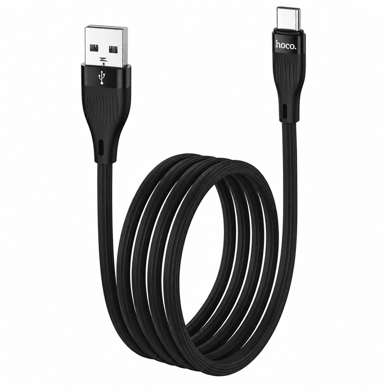 techplus USB-A to USB-C Fast Charging Data Cable | 3A, 1 Meter, Black (DU45) USB-A to USB-C Fast Charging Data Cable | 3A, 1 Meter, Black (DU45)