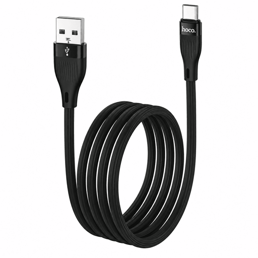 techplus USB-A to USB-C Fast Charging Data Cable | 3A, 1 Meter, Black (DU45) USB-A to USB-C Fast Charging Data Cable | 3A, 1 Meter, Black (DU45)
