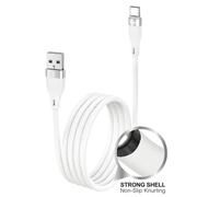 techplus USB-A to USB-C Fast Charging Data Cable | 3A, 1 Meter, White (DU45) USB-A to USB-C Fast Charging Data Cable | 3A, 1 Meter, White (DU45)
