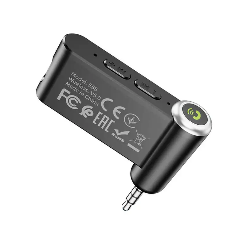 Hoco E58 Bluetooth 5.0 Audio Receiver | Wireless 3.5mm Adapter by techplus