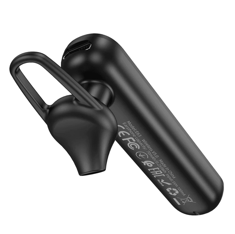 techplus Bluetooth Earphone – 6 Hour Wireless Business Headset with Ear Hook (E63) Bluetooth Earphone – 6 Hour Wireless Business Headset with Ear Hook (E63)
