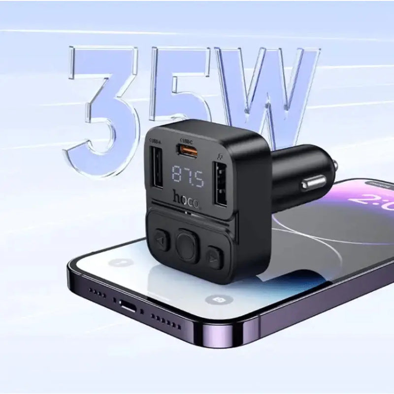 techplus Hoco E87 Dual Port 35W Car Bluetooth FM Transmitter Hoco E87 Dual Port 35W Car Bluetooth FM Transmitter