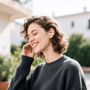 techplus Open-Ear TWS Clip-On Earbuds with Bluetooth 5.4 | 6-Hour Playback & App Control (EA8) - White Open-Ear TWS Clip-On Earbuds with Bluetooth 5.4 | 6-Hour Playback & App Control (EA8) - White