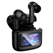BroDeals Earphone TWS Earbud w/ LCD Touch Screen, 7 Hours TWS Earbud w/ LCD Touch Screen, 7 Hours