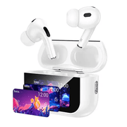 BroDeals Earphone TWS Earbud w/ LCD Touch Screen, ANC Noise Cancelling, 4 Hours TWS Earbud w/ LCD Touch Screen, ANC Noise Cancelling, 4 Hours