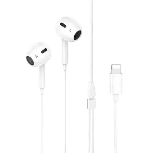 BroDeals Earphone Wired Lightning Earphone w/ Plug-And-Play (No Need Bluetooth) Wired Lightning Earphone w/ Plug-And-Play (No Need Bluetooth)