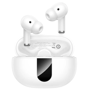techplus TWS Earbuds with ANC + ENC Noise Cancellation | Bluetooth 5.4 and LED Display (EQ26) - White TWS Earbuds with ANC + ENC Noise Cancellation | Bluetooth 5.4 and LED Display (EQ26) - White