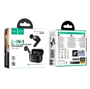 techplus TWS Wireless Earbuds – 2-in-1 Hybrid Fit, Bluetooth 6.0 and HOCO App Control (EQ32) - Black TWS Wireless Earbuds – 2-in-1 Hybrid Fit, Bluetooth 6.0 and HOCO App Control (EQ32) - Black