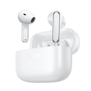 techplus TWS Wireless Earbuds – 2-in-1 Hybrid Fit, Bluetooth 6.0 and HOCO App Control (EQ32) - White TWS Wireless Earbuds – 2-in-1 Hybrid Fit, Bluetooth 6.0 and HOCO App Control (EQ32) - White