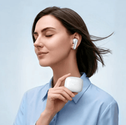 techplus TWS Wireless Earbuds – 2-in-1 Hybrid Fit, Bluetooth 6.0 and HOCO App Control (EQ32) - White TWS Wireless Earbuds – 2-in-1 Hybrid Fit, Bluetooth 6.0 and HOCO App Control (EQ32) - White