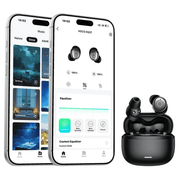 techplus Mini TWS Earbuds with ANC Noise Cancelling, Sleep-Friendly Design and Bluetooth 6.0 (EQ37) - Black Mini TWS Earbuds with ANC Noise Cancelling, Sleep-Friendly Design and Bluetooth 6.0 (EQ37) - Black