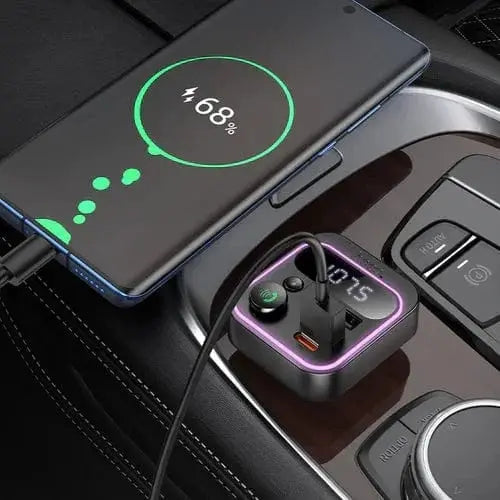 BroDeals FM Kit 38W FM Car Kit with PD+QC, RGB Light 38W FM Car Kit with PD+QC, RGB Light
