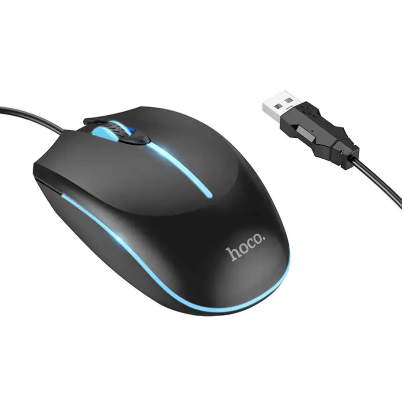 techplus Hoco GM37 RGB Wired Gaming Mouse 2400 DPI NZ Hoco GM37 RGB Wired Gaming Mouse 2400 DPI