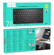 Wireless Mini Keyboard With USB Nano Receiver (GM70) by techplus