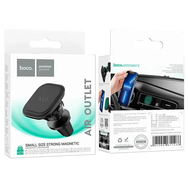 techplus Hoco H29 Magnetic Air Vent Phone Holder | N45 Strong Magnet Mount Hoco H29 Magnetic Air Vent Phone Holder N45 Magnets