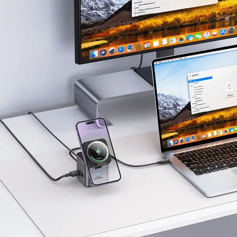 Hoco PD 100W 9 in 1 USB-C Multi Function Docking Station NZ – HB49 by techplus