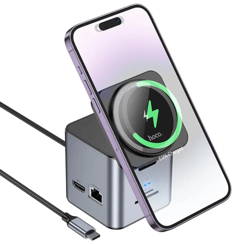 Hoco PD 100W 9 in 1 USB-C Multi Function Docking Station NZ – HB49 by techplus